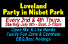 Party in Nisbet Park every 2nd & 4th Thursday night