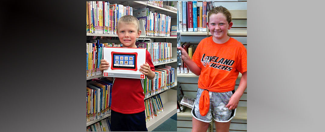 Henry King and Emma Steiner win prizes in Library Summer Reading Program
