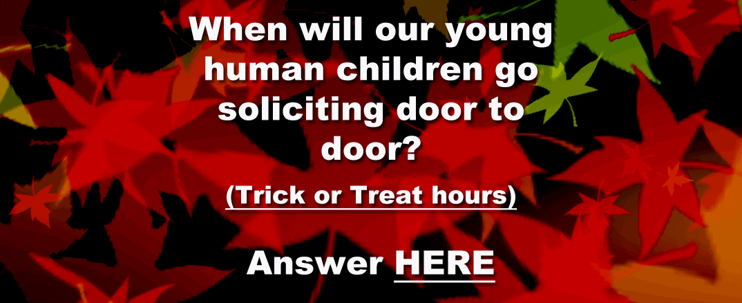 Trick or Treating hours for Loveland and beyond