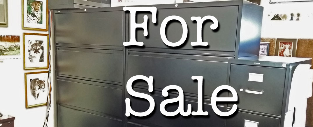 Five drawer lateral file cabinets for sale