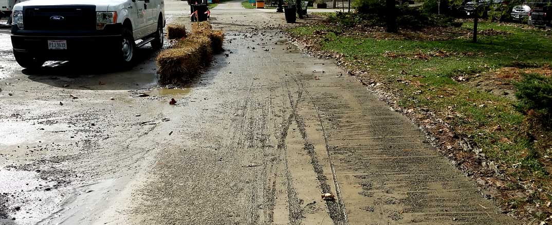 Loveland Station construction is messy for Loveland Bike Trail users