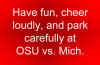Avoid parking tickets and towing at OSU – Michigan State game