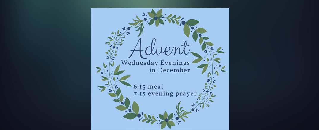 Advent services at Prince of Peace Wednesdays in December