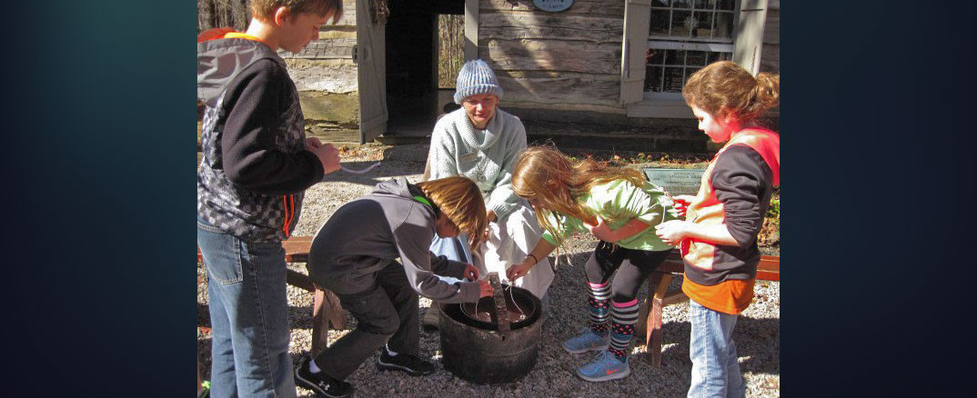 Third grade students travel back in time at Governor Bebb Nature Preserve