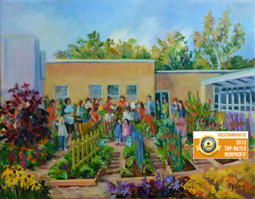 painting-of-granny's-garden