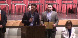 Loveland Seniors Megan Phelan and Marissa Witt receive scholarships in honor of Capt. David Seth Mitchell