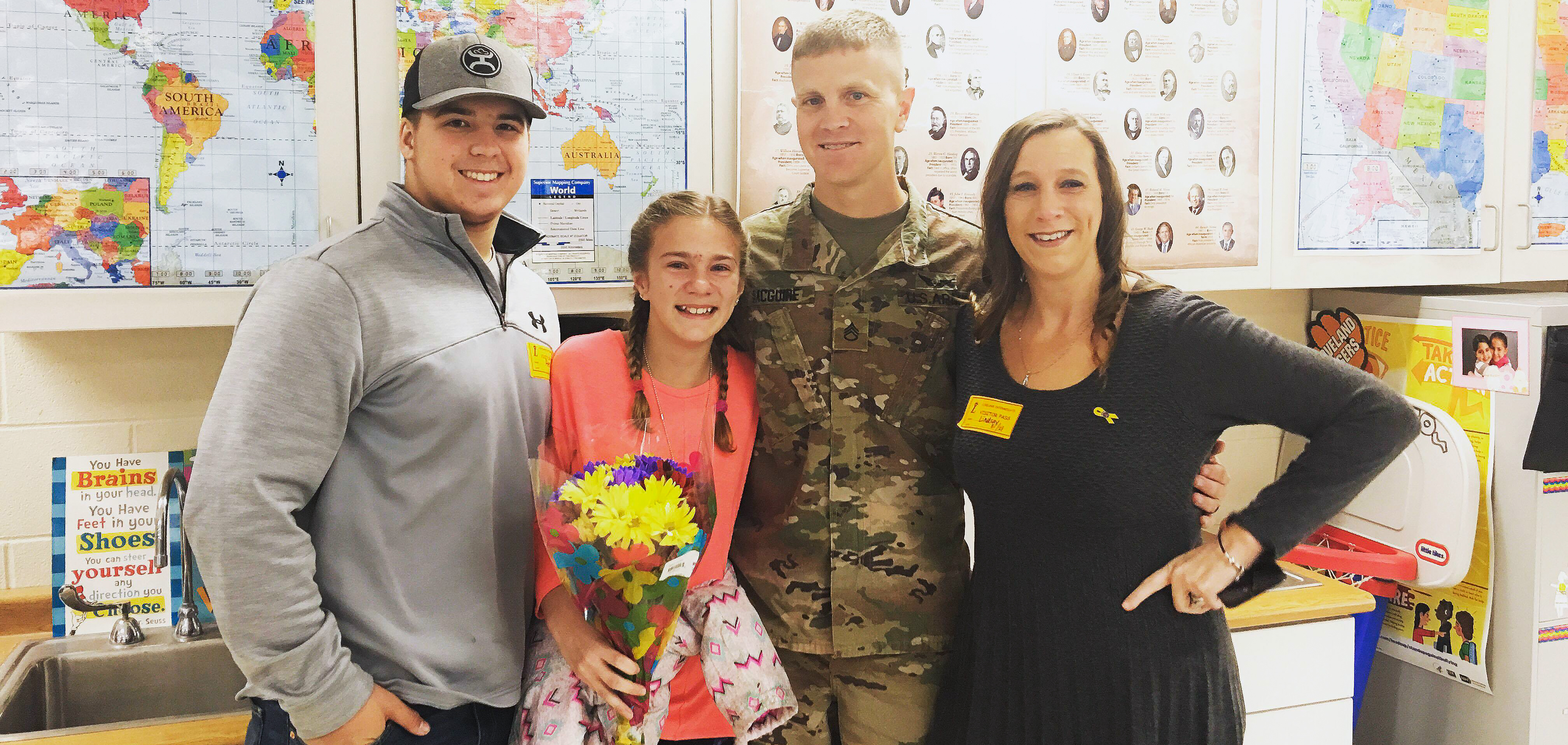Loveland student gets Thanksgiving surprise– all the way from Iraq [video]