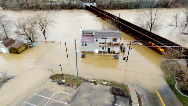 Drone video of Loveland flooding by Anthony Contini