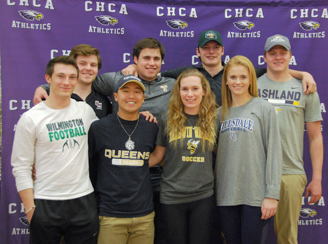 Three Loveland CHCA Seniors Sign with Athletic Scholarships