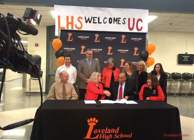 Loveland schools, University of Cincinnati partnership announced with formal signing ceremony