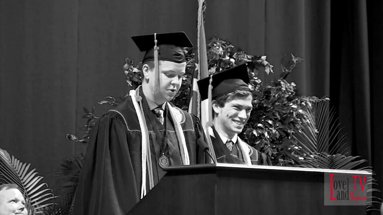 Class Co-Salutatorians Kameron MacKenzie & Tyler Milkebust at Loveland High School Commencement