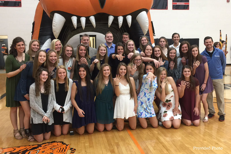 Loveland celebrated Tigers State Champion Soccer Team with ring ceremony