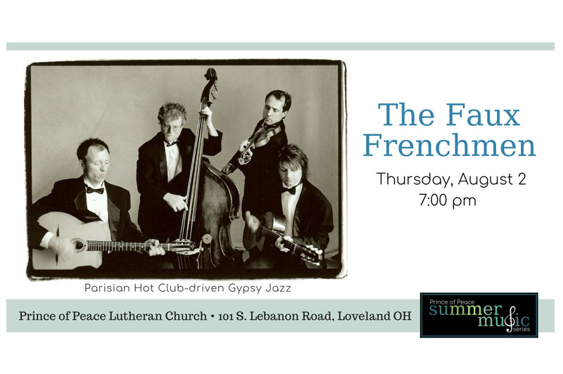 The Faux Frenchmen in free concert on Thursday