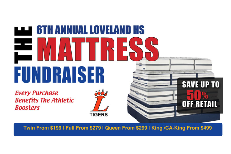 6th Annual Athletic Booster Mattress Fundraiser is Saturday, October 6th