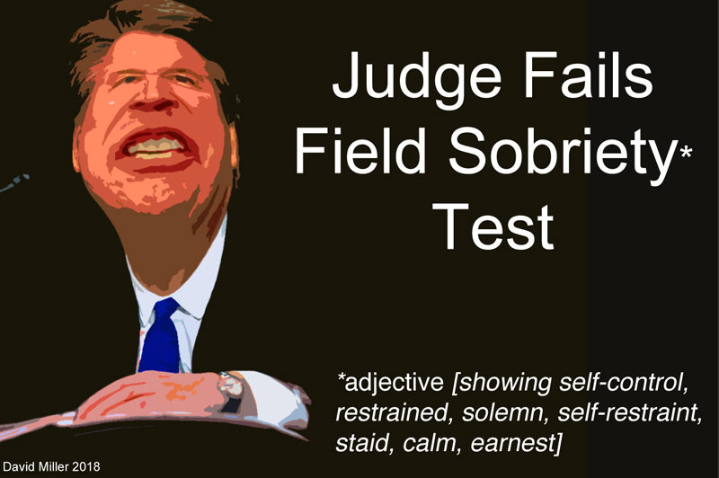 OPINION: Judge Brett Kavanaugh fails field sobriety test