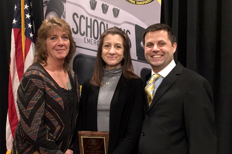 Lorie Stulz recognized for outstanding achievement in student transportation