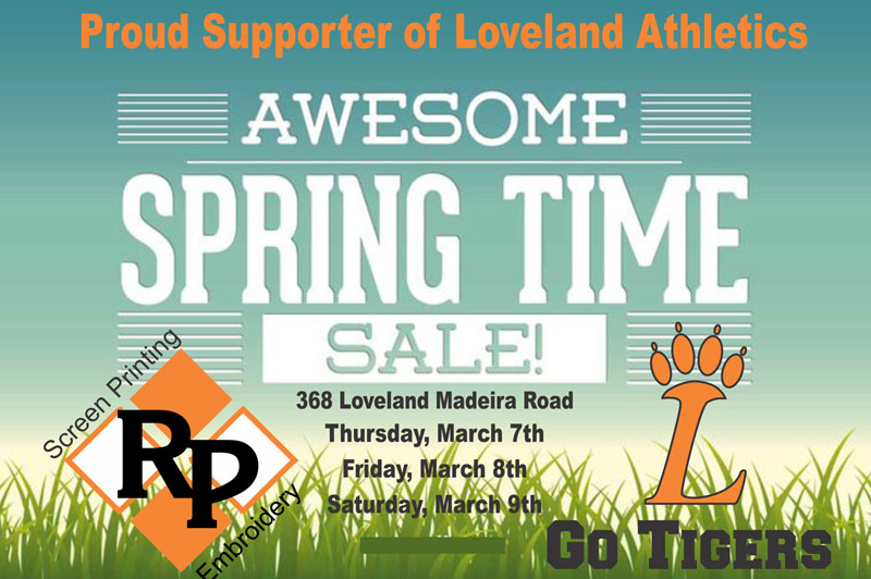 Spring Time Sale of Tiger Spirit Wear at RP Diamond