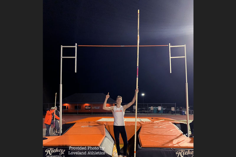 LHS Senior Cooper Smeller sets new pole vault record