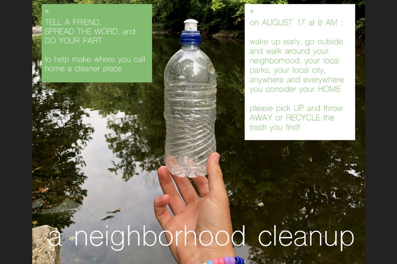 August 17 is “A Neighborhood Cleanup” day