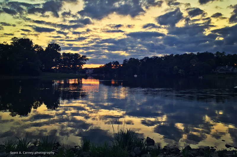Sunset at Landen Lake by Scott Carney