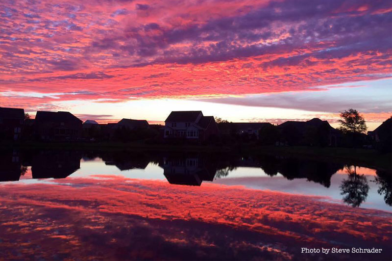 Steve Schrader took this photo in Deerfield Township in the Long Cove subdivision