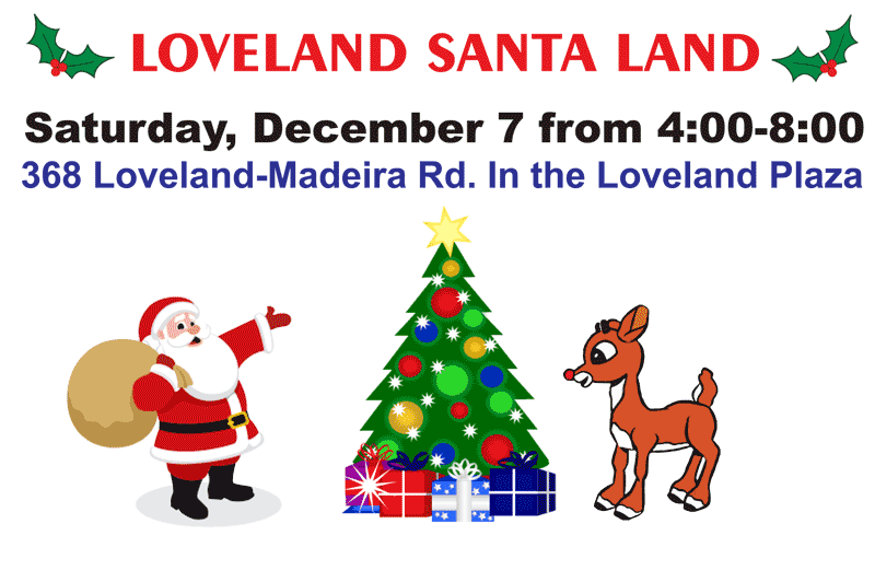 Santa arrives December 7 at Loveland Plaza