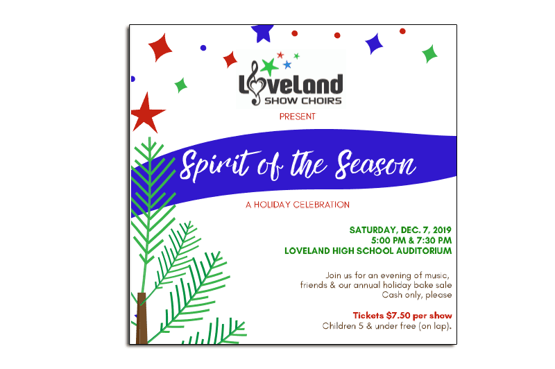 Loveland Show Choirs present the Spirit of the Season on Saturday