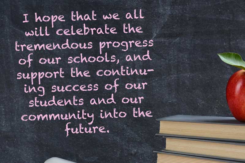 School Board member says it is “A promise maintained”