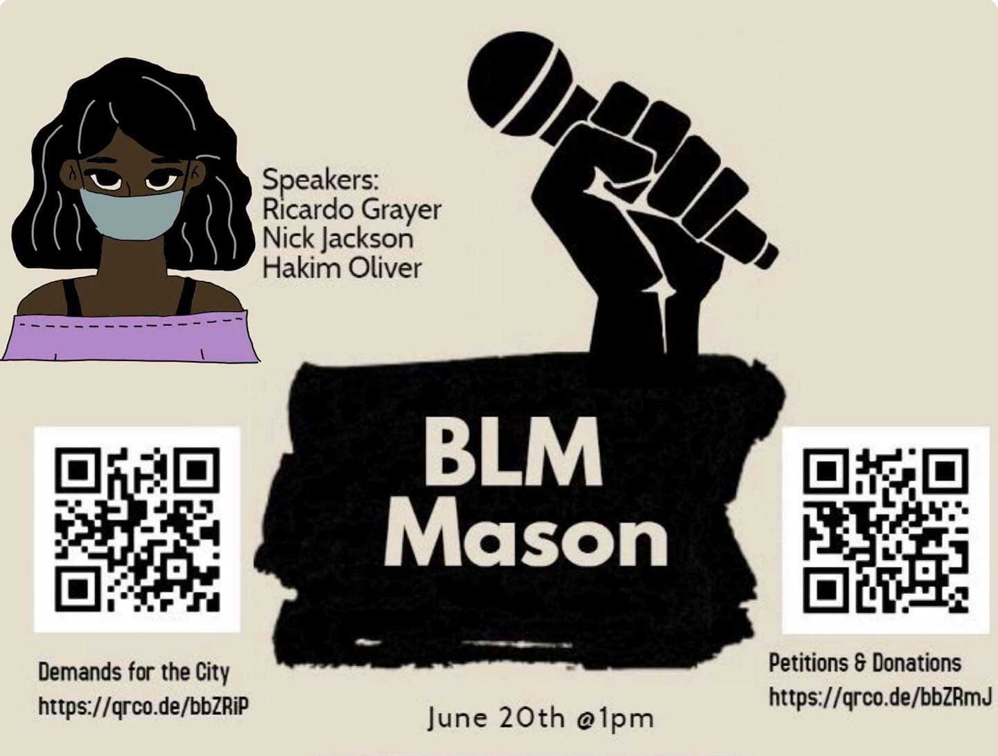 [VIDEO] LHS grad Hakim Oliver keynotes BLM March in Mason