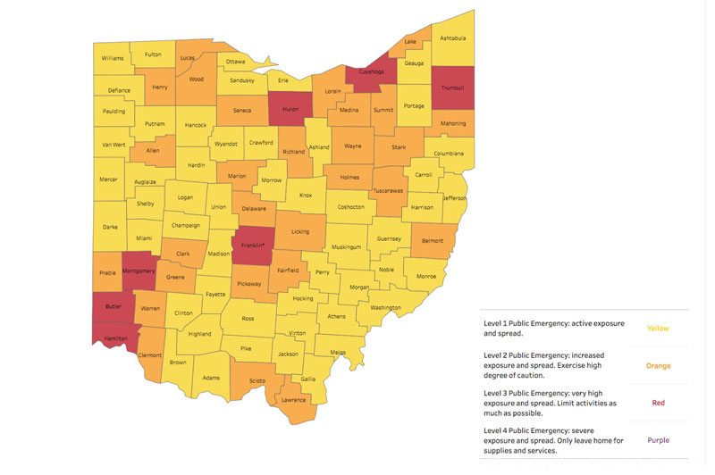 Ohio releases Public Health Advisory System