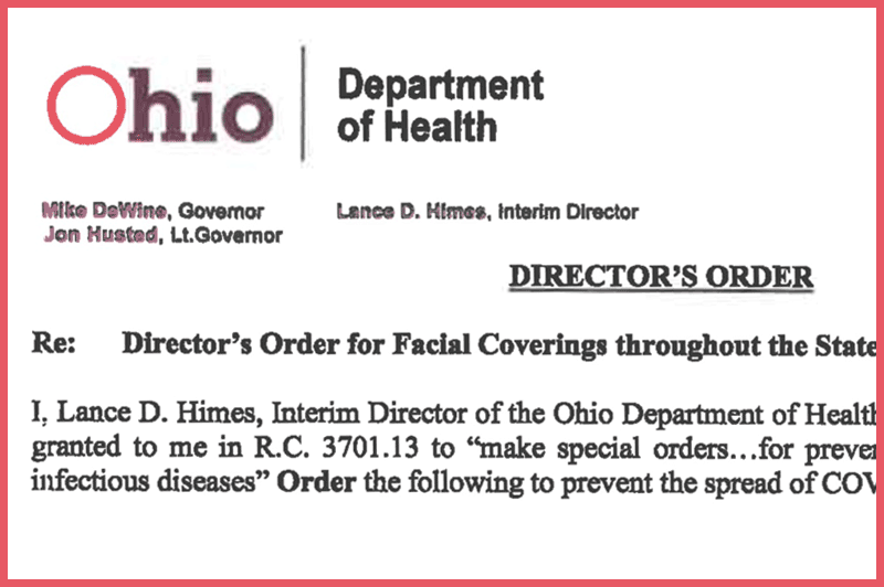 Be in the know: Read the statewide facial covering order signed today