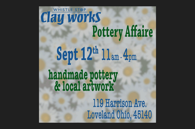 Artists Shine at the Pottery Affaire on September 12