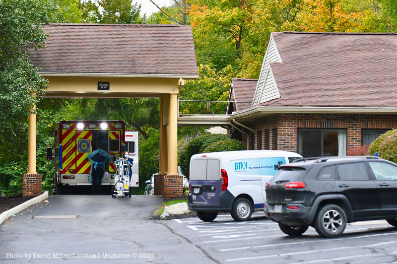 Cumulative cases of COVID 19 at Loveland Health Care go from 60 to 85