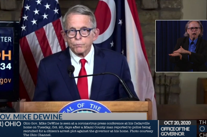 Ohioan reports being recruited for plot targeting Gov. DeWine at his home