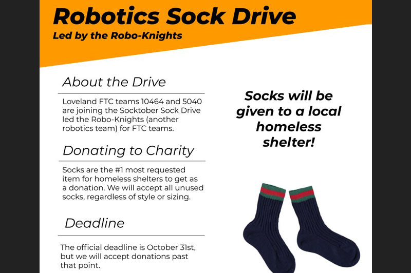 Socktober sock drive to help homeless shelters
