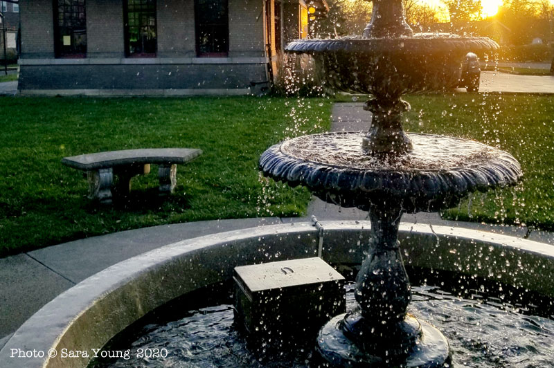 “Our beautiful downtown fountain”