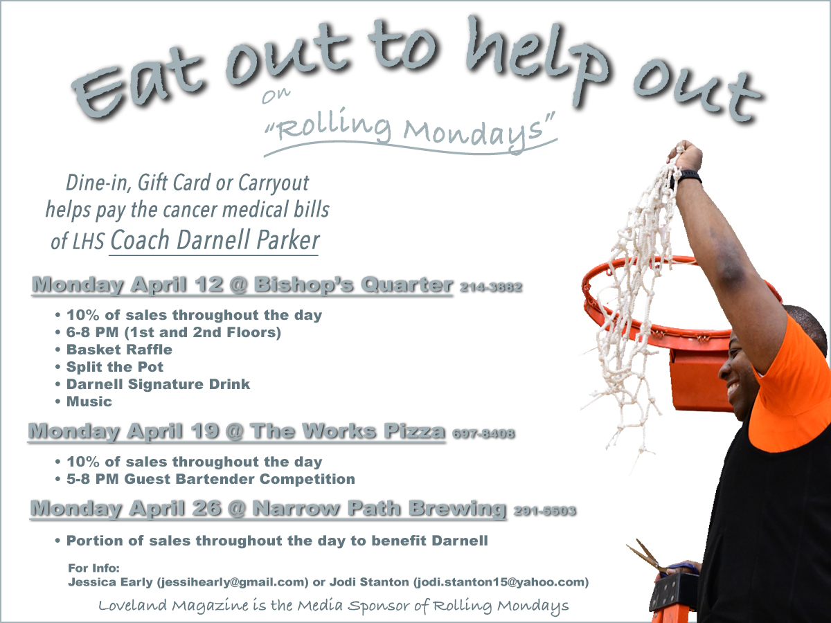 “Eat Out to Help Out” Loveland’s Coach Darnell Parker!
