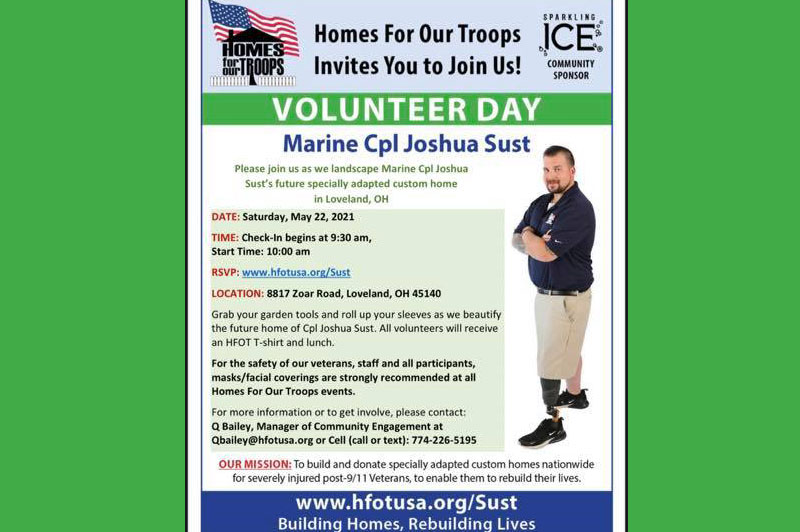 Volunteer Day for Marine Cpl Joshua Sust