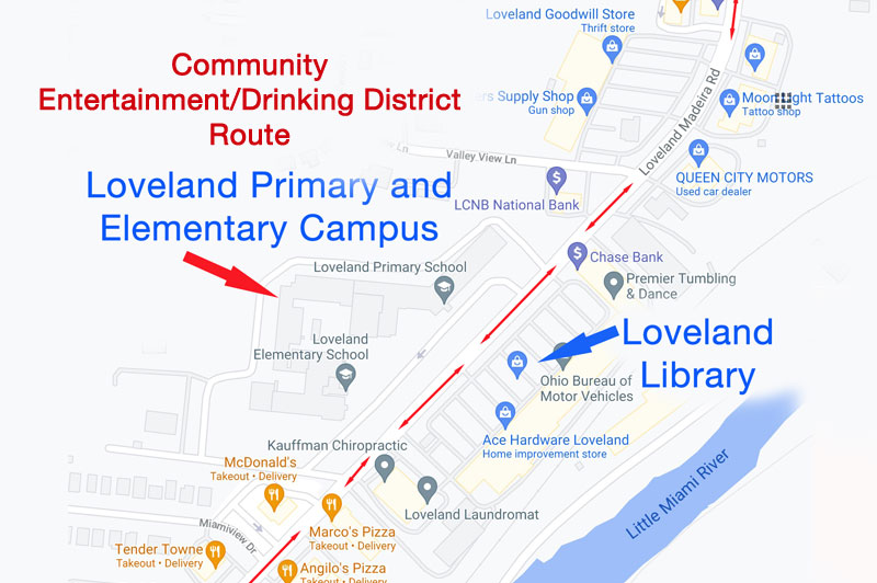 Mayor Bailey launches process for 10 new D-5J liquor permits and drinking district for Loveland Madeira Road Business Corridor