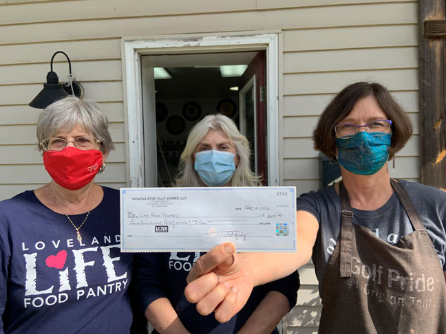 Pottery Affaire raised nearly $1/2 K for LIFE Food Pantry