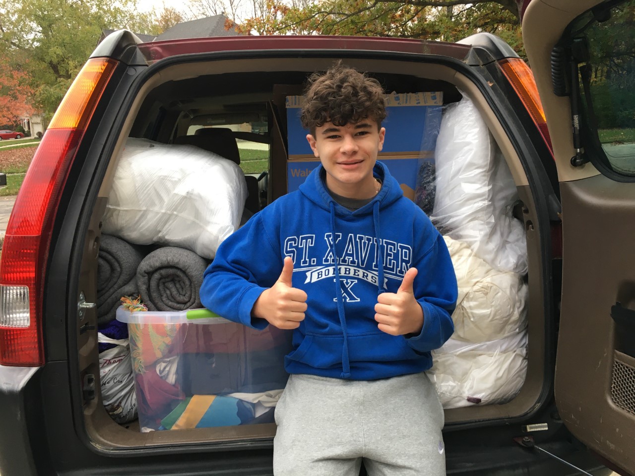 Loveland teen launches blanket drive for Cincinnati’s homeless at age 12, raises $11,000 and distributes 1100 Blankets over 5 Years