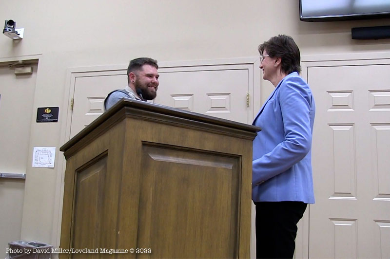 Watch swearing-in of two new city employees: Shaun Tringelof and Angela Walls