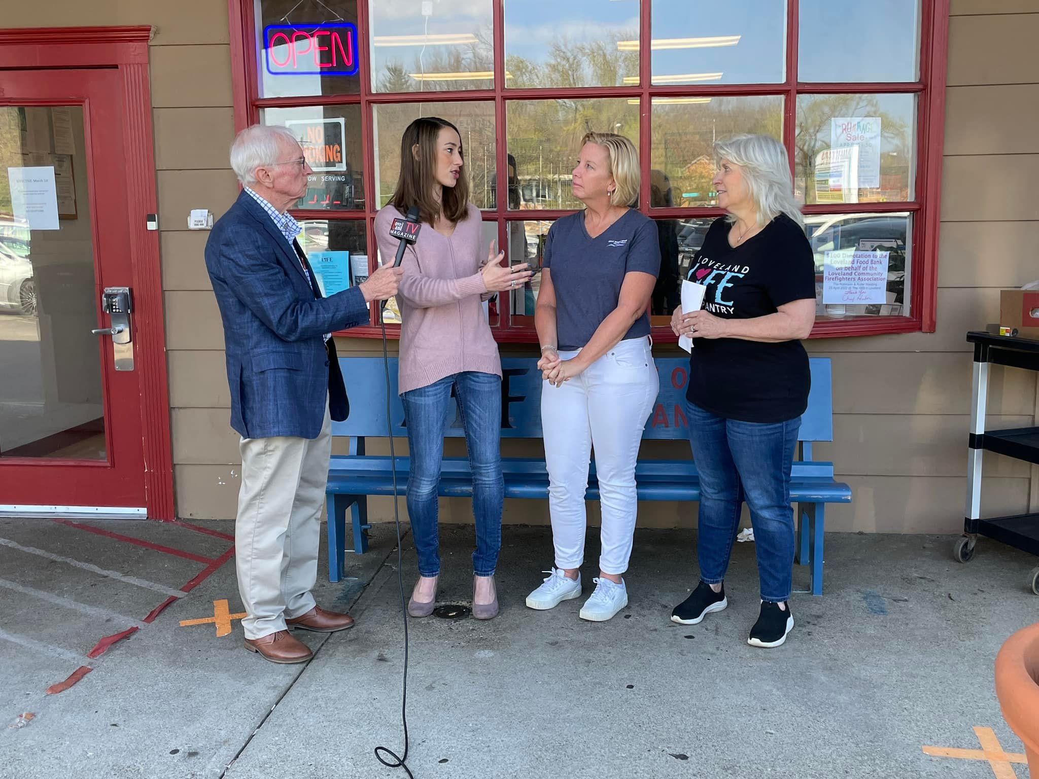 LOVELAND MAGAZINE TV:  Loveland Magazine & Chamber present checks to LIFE Food Pantry