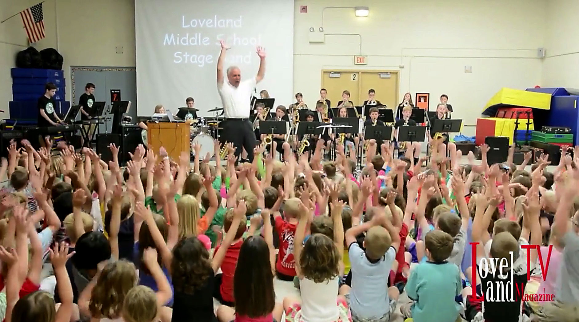 [Video Archive) Bruce Maegly conducts Middle School Stage Band at the end of his teaching career