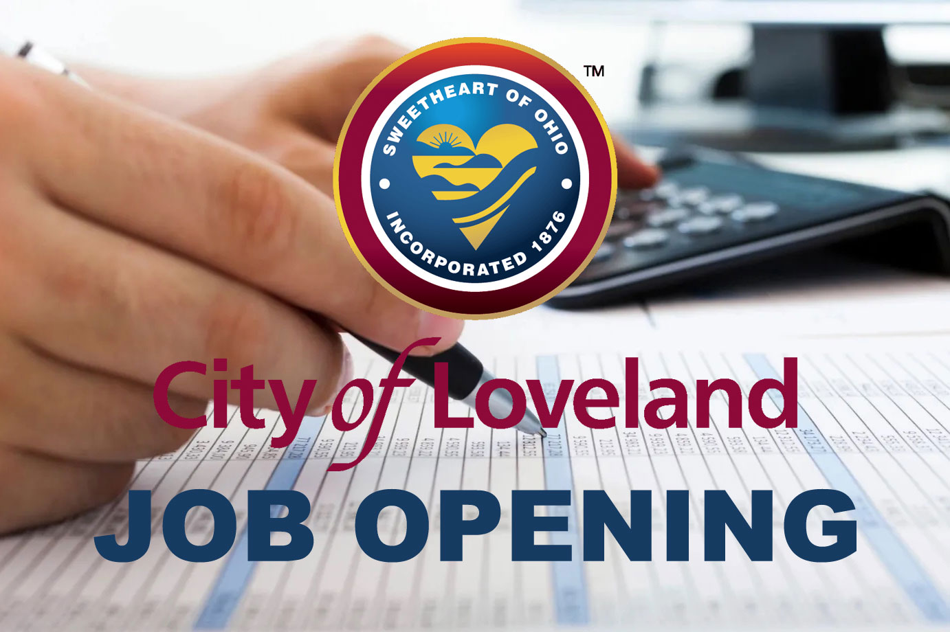Job Opening permanent part-time Finance Clerk for City of Loveland