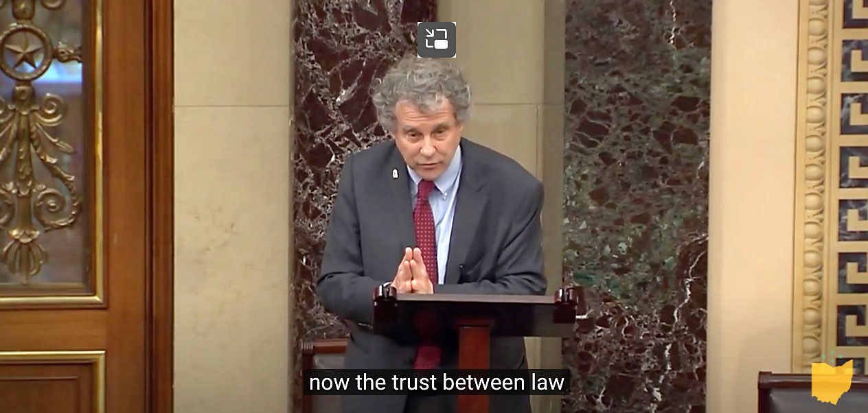 Senator Sherrod Brown honored Ohio’s fallen officers