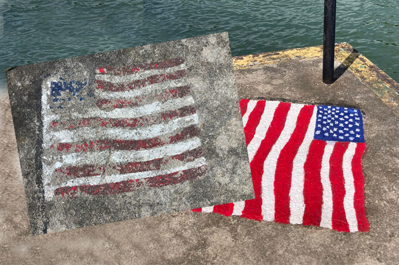 Today is the 4th of July, and each stripe and every star is there, messy as it is