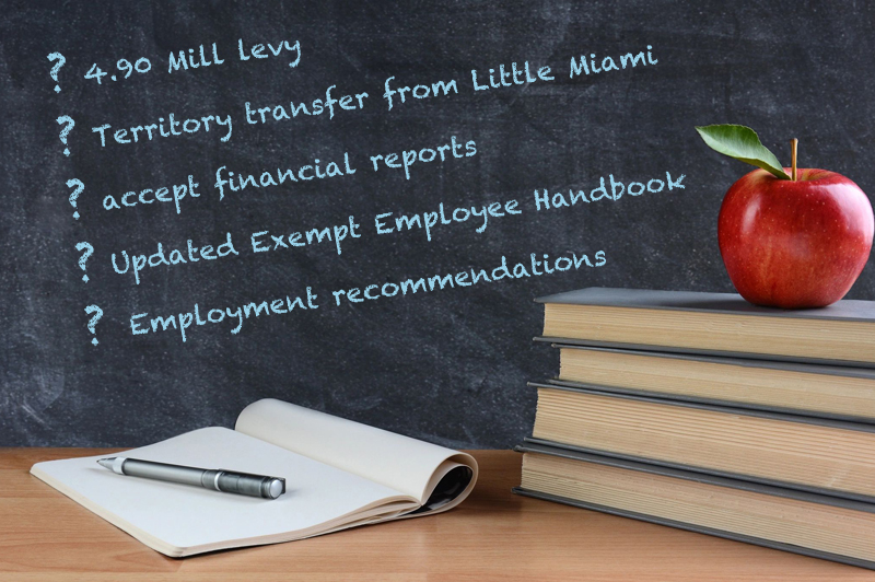 Board of Education to consider Operating Levy on Tuesday