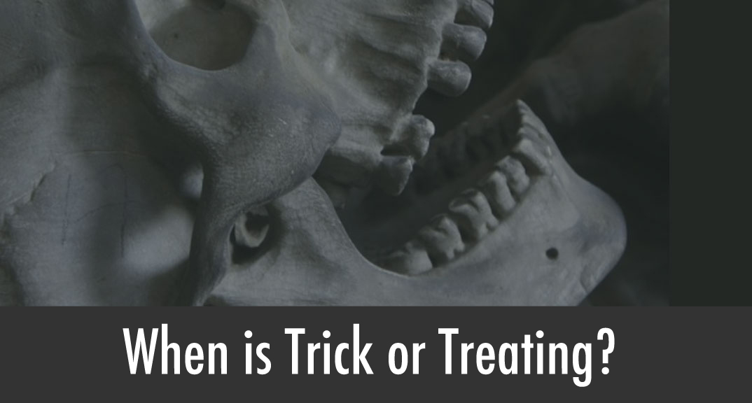 Skeletor has the burning answer about Trick or Treating in Loveland and the 411 on Haunted Houses