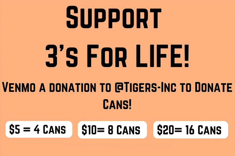 Second annual “3’s For LIFE” Fundraiser for LIFE Food Pantry